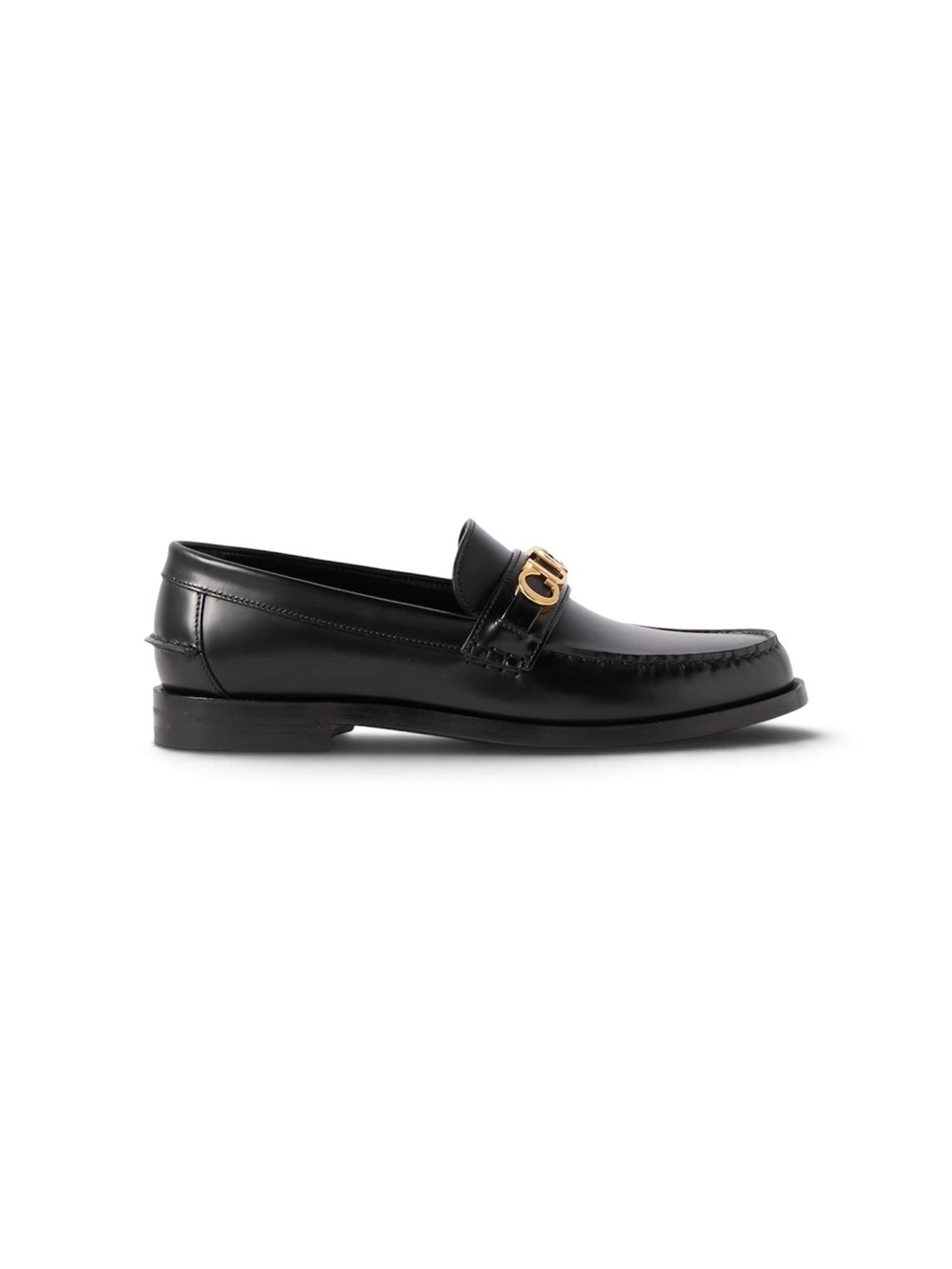 Gucci Cara Logo Snaffle Leather Loafers Moccasin Black Gucci 7.5 NIB